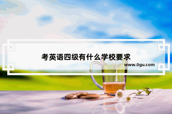 考英语四级有什么学校要求