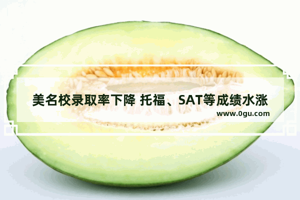 美名校录取率下降 托福、SAT等成绩水涨船高 留学生如何逆袭