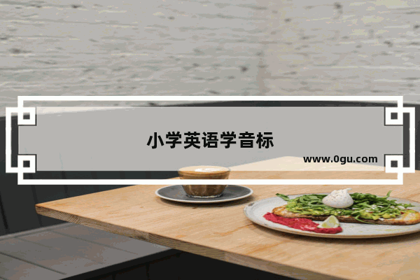 小学英语学音标