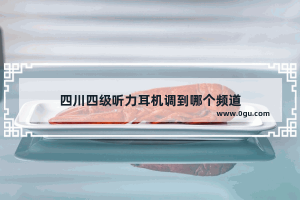 四川四级听力耳机调到哪个频道