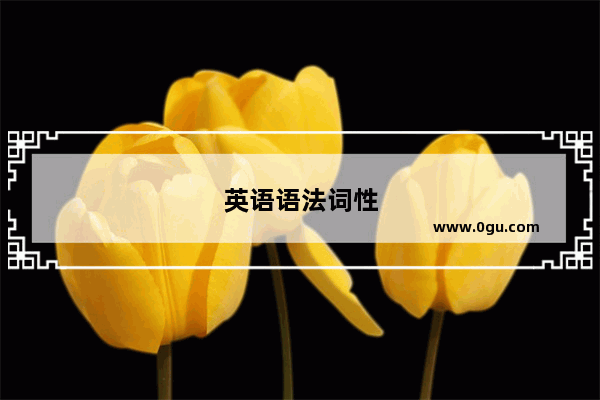 英语语法词性