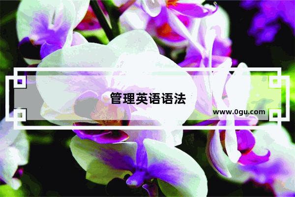 管理英语语法