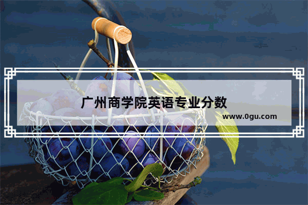 广州商学院英语专业分数