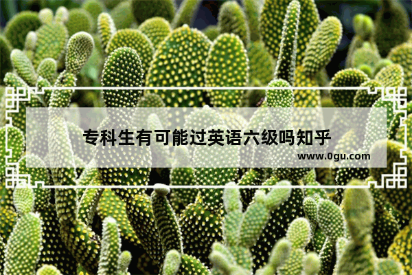 专科生有可能过英语六级吗知乎