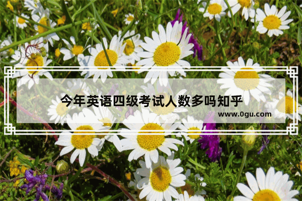 今年英语四级考试人数多吗知乎
