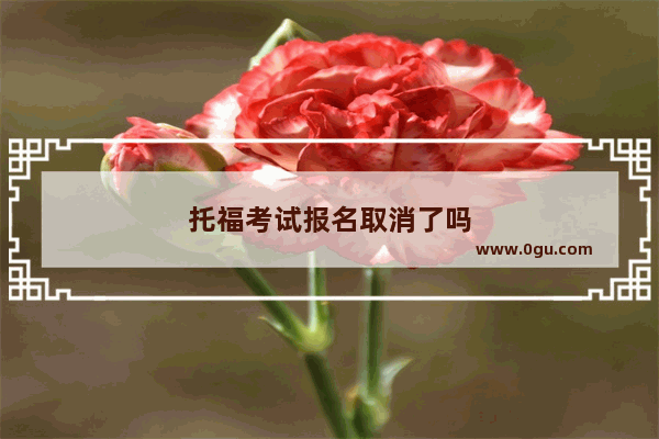 托福考试报名取消了吗