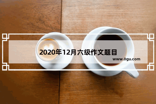2020年12月六级作文题目