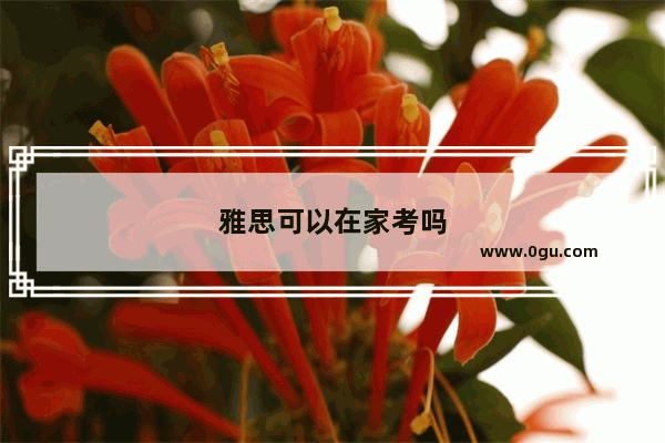 雅思可以在家考吗