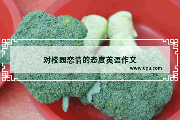 对校园恋情的态度英语作文