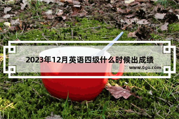 2023年12月英语四级什么时候出成绩