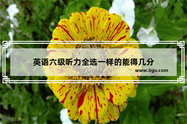 英语六级听力全选一样的能得几分