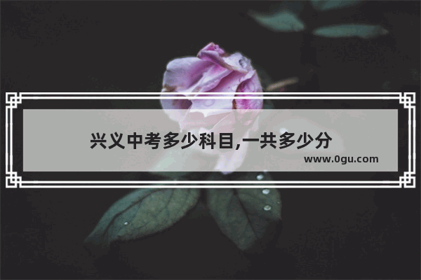 兴义中考多少科目,一共多少分