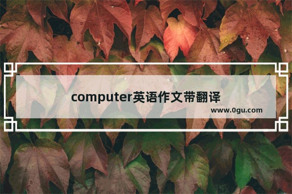 computer英语作文带翻译