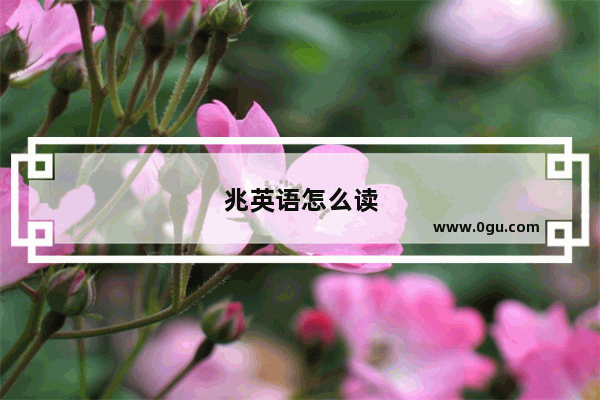 兆英语怎么读