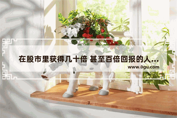 在股市里获得几十倍 甚至百倍回报的人是怎么做到的