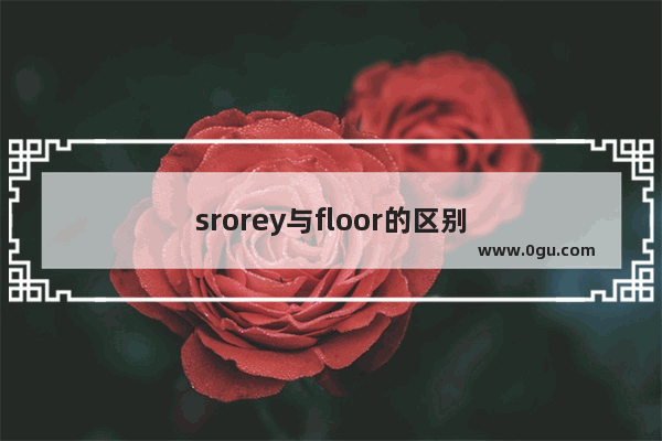 srorey与floor的区别