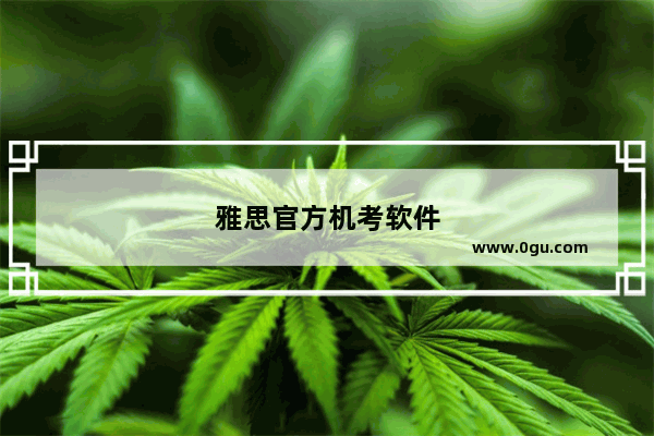 雅思官方机考软件