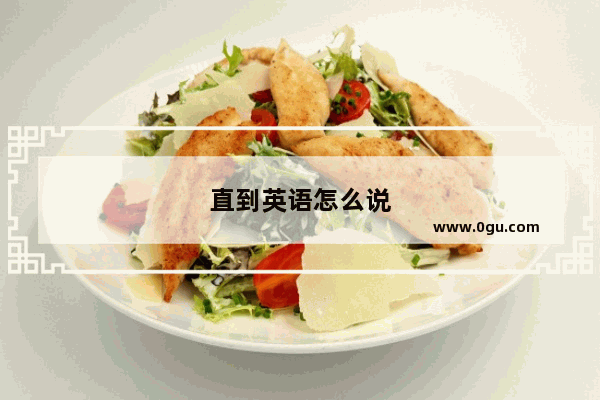 直到英语怎么说