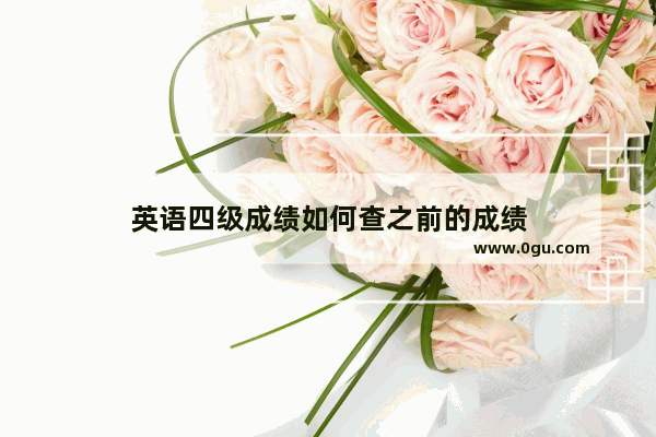 英语四级成绩如何查之前的成绩