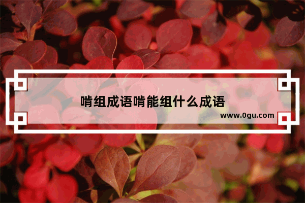 啃组成语啃能组什么成语