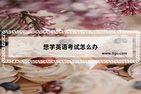 想学英语考试怎么办