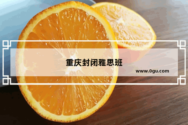 重庆封闭雅思班