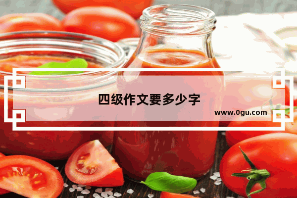 四级作文要多少字