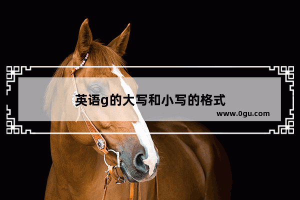 英语g的大写和小写的格式