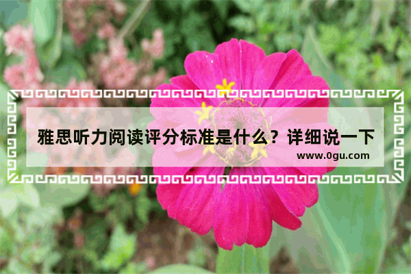 雅思听力阅读评分标准是什么？详细说一下