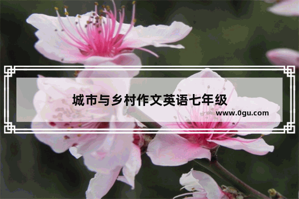 城市与乡村作文英语七年级
