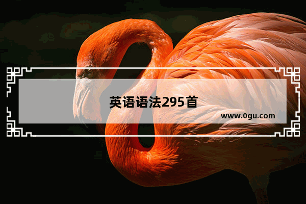 英语语法295首