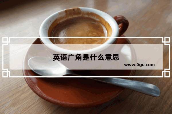 英语广角是什么意思