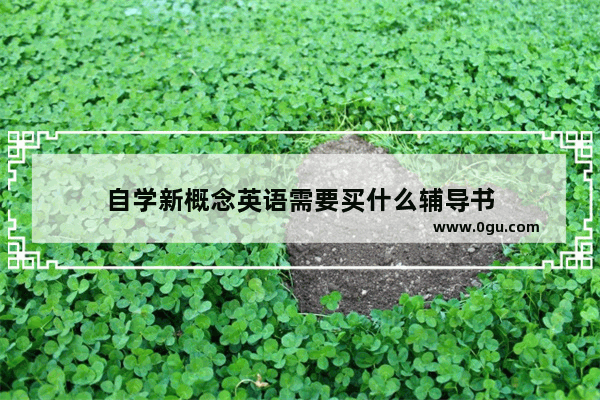 自学新概念英语需要买什么辅导书