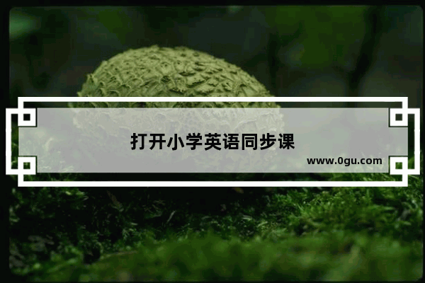 打开小学英语同步课