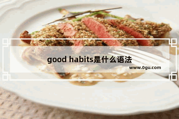 good habits是什么语法