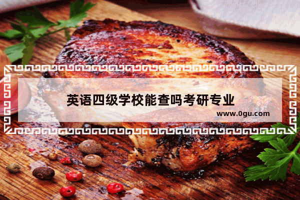 英语四级学校能查吗考研专业