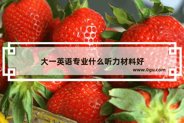 大一英语专业什么听力材料好