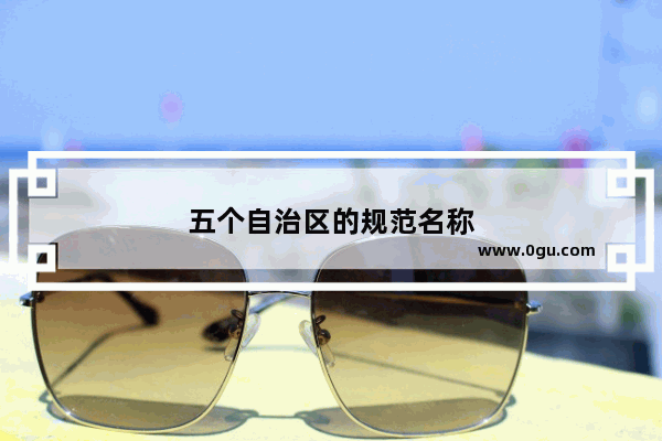 五个自治区的规范名称