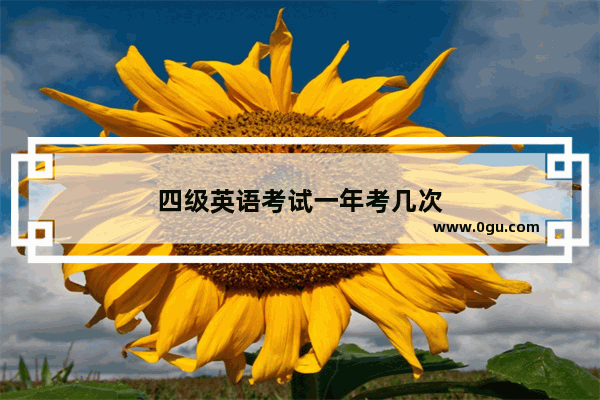 四级英语考试一年考几次