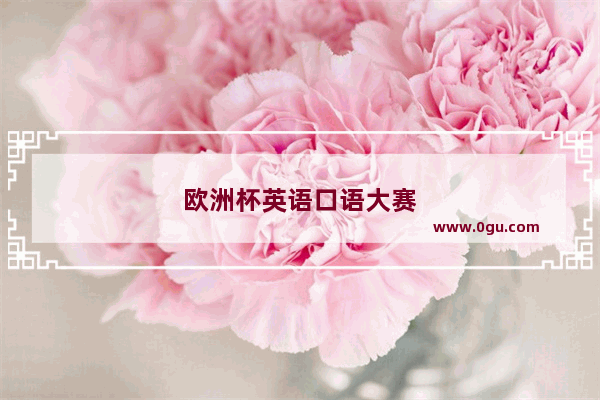 欧洲杯英语口语大赛