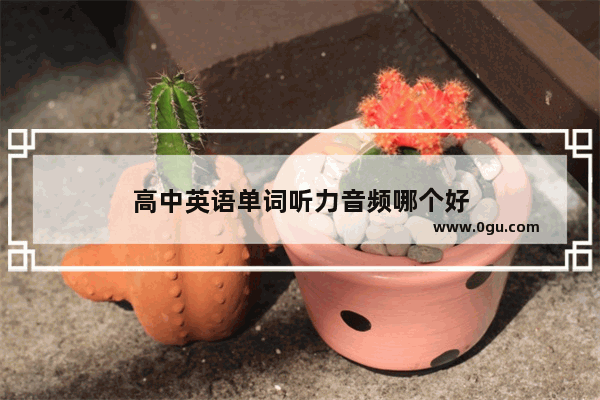 高中英语单词听力音频哪个好