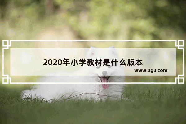 2020年小学教材是什么版本