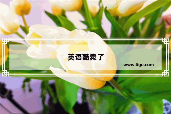 英语酷毙了