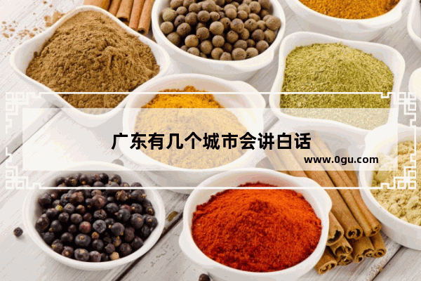 广东有几个城市会讲白话