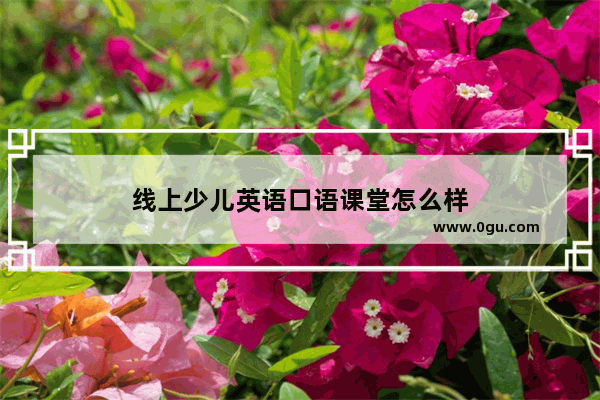 线上少儿英语口语课堂怎么样