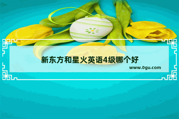 新东方和星火英语4级哪个好