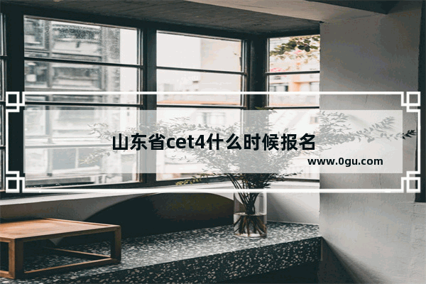 山东省cet4什么时候报名