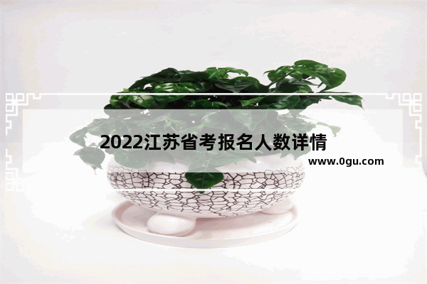 2022江苏省考报名人数详情