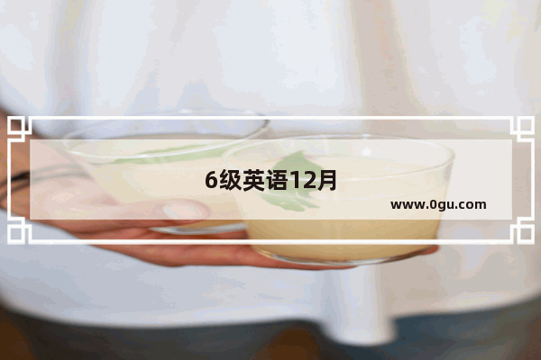 6级英语12月