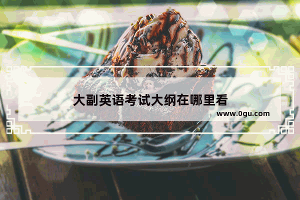 大副英语考试大纲在哪里看